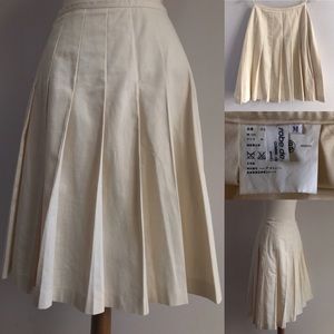 COMME DES GARÇONS Vtg 2000 Canvas Pleated Skirt